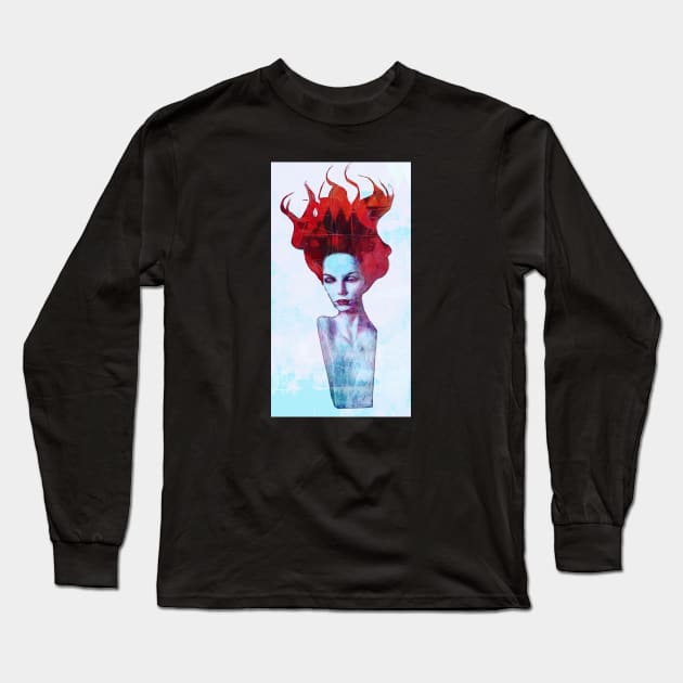 Flaming Desire Long Sleeve T-Shirt by PaulWebster